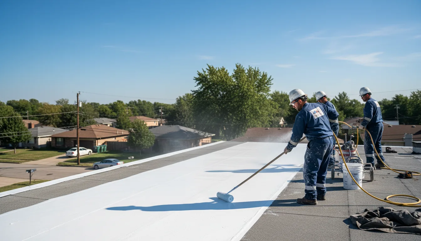 Commercial roof coating in Tolono, IL near me